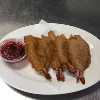 4. 4 Golden Fried Jumbo Shrimp
