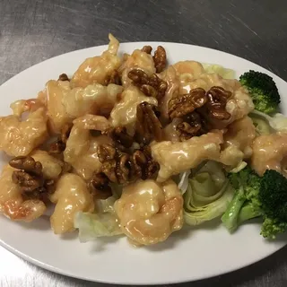 34. Honey-Glazed Walnut Shrimp