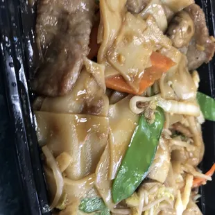Beef chow fun