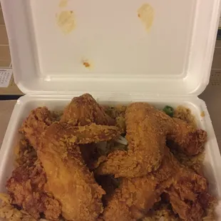 4 piece fried chicken + fried rice