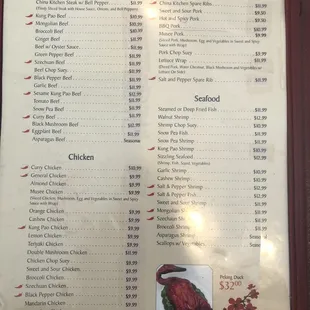 Updated menu as of 6/10/2021