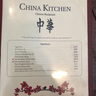 Updated menu 6/10/2021