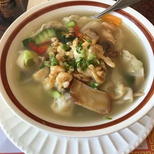 Vegetable Won Ton Soup