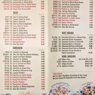menu, sushi and sashimi