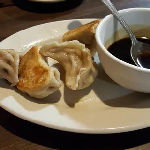 Delicious pan fried dumplings!