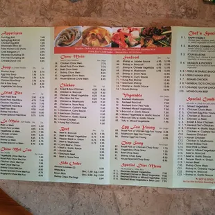 Menu front
