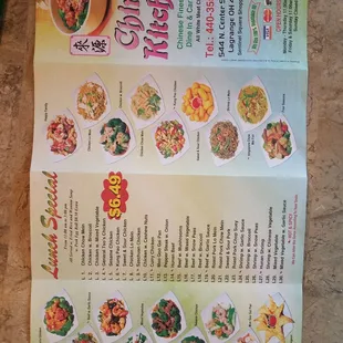 Menu back