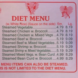 Diet Menu