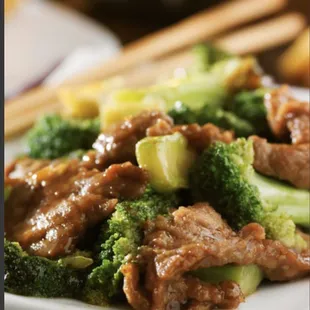 beef with broccoli，