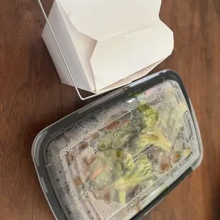 Beef broccoli(take out) for 2