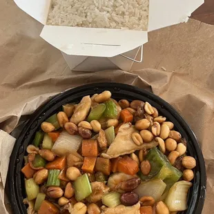Kung Pao Triple Delight   My favorite food!  The spicy kungpao sauce is the best of the best.