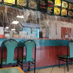 Safe and social distancing here.