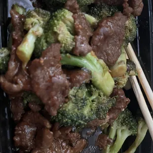 Beef and Beef with Broccoli