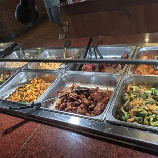 a variety of food items