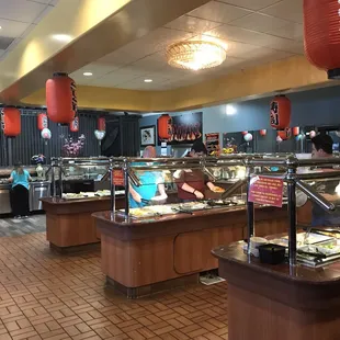 sushi and sashimi, interior