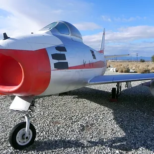 QF-86F-46 Sabre (built by Mitsubishi), previously used as a target