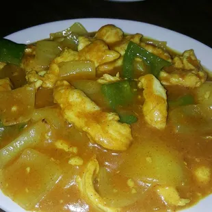 "Curry Chicken w/onions"