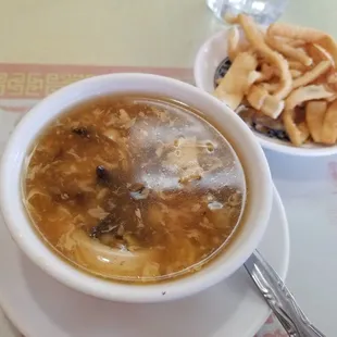 Hot n sour soup at lunch