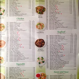 Menu inside