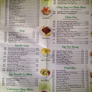 Menu inside