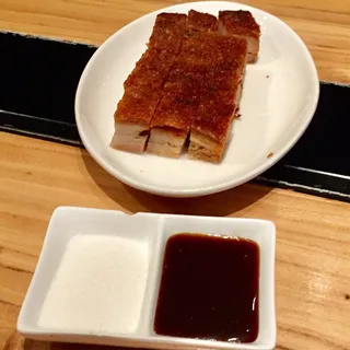 Crispy-Skin Roasted Pork Belly Cubes, 'Siu Yuk"