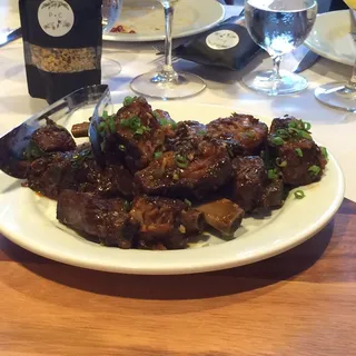 Tamarind Laced Sweet & Sour Basil Glazed Pork Ribs