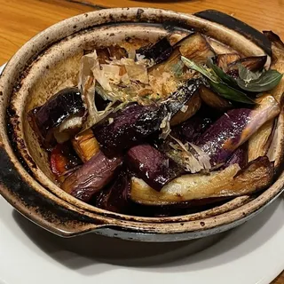 Roasted Eggplant Claypot, Basil & Shallots (vg)