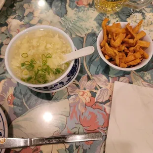 Egg Flower Soup w/Wantons