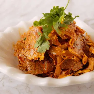 Slcied Beef &amp; Tripe in Spicy oil