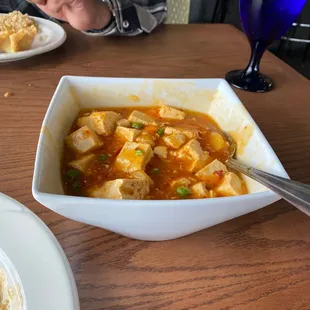 Bean curd Szechuan style.