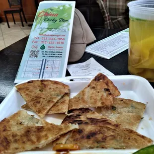 Marvelous Scallion Pancakes only $5 a must try