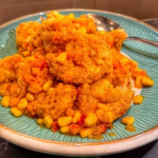 Salted Egg Yolk Prawns