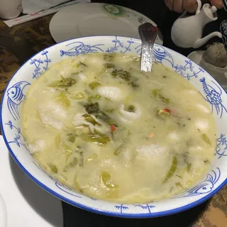 Sliced Fish Fillet with Pickled Mustard