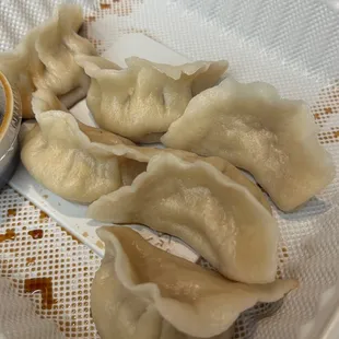 Homemade steamed pork dumplings!