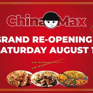 the grand opening of the restaurant