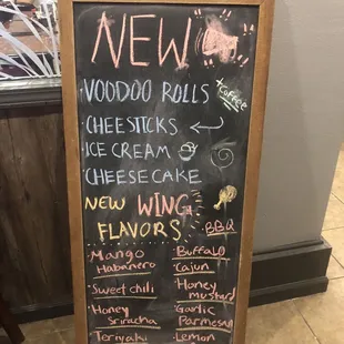New additions to the menu. 7-4-24