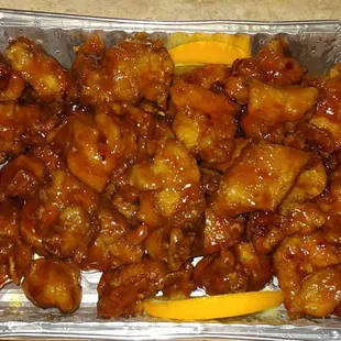 Spicy orange chicken