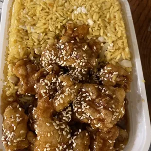 Sesame Chicken Dinner Combo