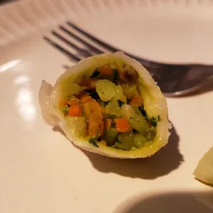 Interior of vegetable dumpling ($5.85). Fine but nothing special.