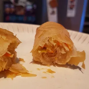 Vegetable egg roll ($1.55 each). Mostly cellophane noodles, but decent tasting.