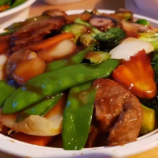 Mock duck ($8.55). Not bad, but the mock duck pieces were too big.