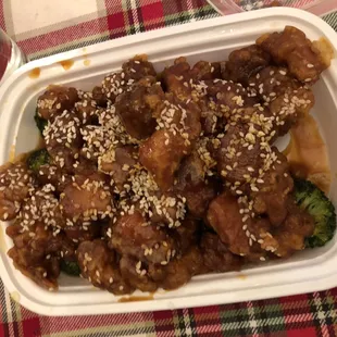 Sesame Chicken.