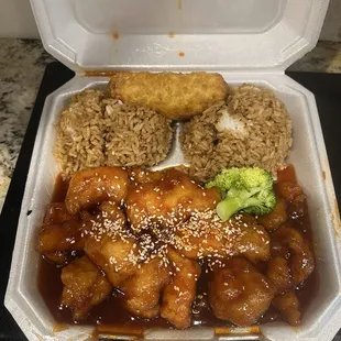 #4. Sesame Chicken Combo