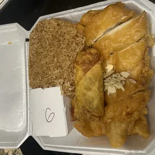 #1. Almond Boneless Chicken Combo