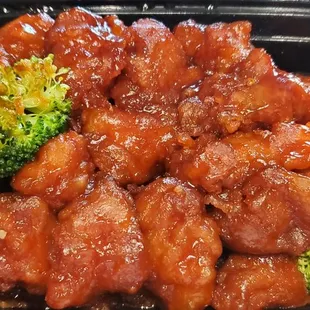 Dried general tsao chicken