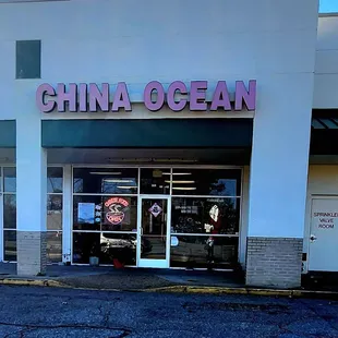 the front of the store