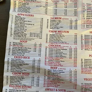 menu, sushi and sashimi