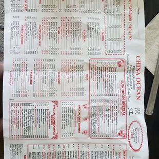 Updated menu 5/9/2021