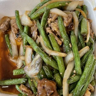 Green beans beef