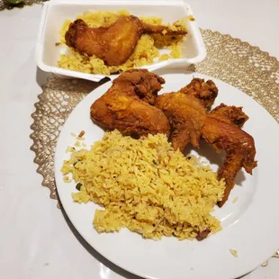 Chicken Wings with Pork Fried Rice ( My new Go to Meal)